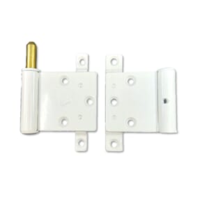 IPA hvit dørhengsle V - til balkongdør m/alu.bekledning