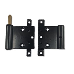 IPA sort dørhengsle V - til balkongdør m/alu.bekledning